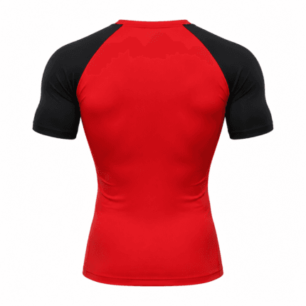 Custom Raglan Compression T-Shirt - back view - Zees Commerce