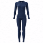 Custom Rash Guard & Swim Leggings Set - front view - Zees Commerce
