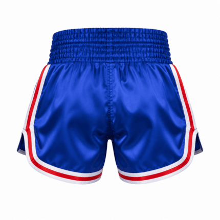 Custom Retro Muay Thai Shorts - back view - Zees Commerce