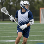 Custom Reversible Lacrosse Pinnie - on model - Zees Commerce
