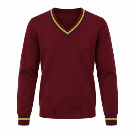 Custom School V-Neck Sweater - front view - Zees Commerce