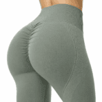 Custom Seamless Scrunch Leggings & Bra Set - fabric detail - Zees Commerce