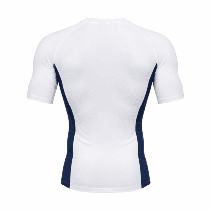 Custom Short-Sleeve Compression Base Layer - back view - Zees Commerce