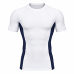 Custom Short-Sleeve Compression Base Layer - front view - Zees Commerce