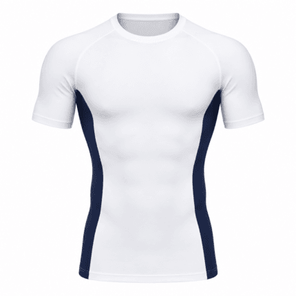 Custom Short-Sleeve Compression Base Layer - front view - Zees Commerce