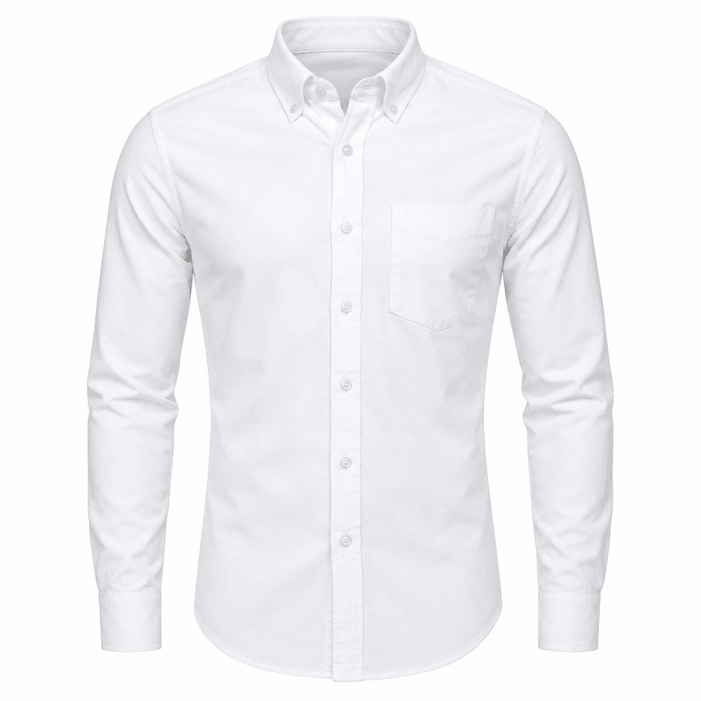 Custom Slim Fit Oxford Shirt front view Custom Slim Fit Oxford Shirt - front view - Zees Commerce