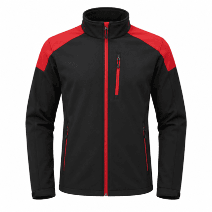 Custom Softshell Team Jacket - front view - Zees Commerce