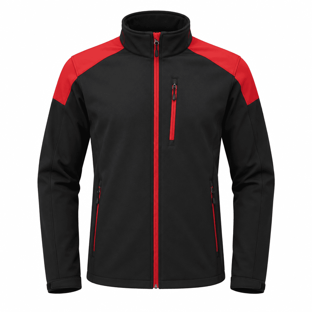 Custom Softshell Team Jacket front view Custom Softshell Team Jacket - front view - Zees Commerce
