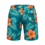 Custom Sublimated Board Shorts - back view - Zees Commerce