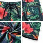 Custom Sublimated Board Shorts - fabric detail - Zees Commerce
