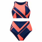 Custom Sublimated Sport Bikini Set - back view - Zees Commerce