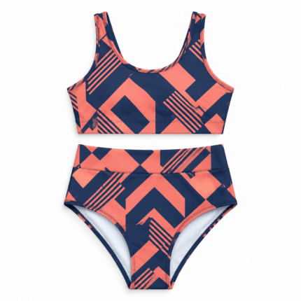 Custom Sublimated Sport Bikini Set - front view - Zees Commerce