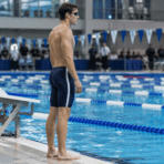 Custom Swim Jammers - on model - Zees Commerce