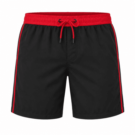 Custom Swim Trunks - front view - Zees Commerce