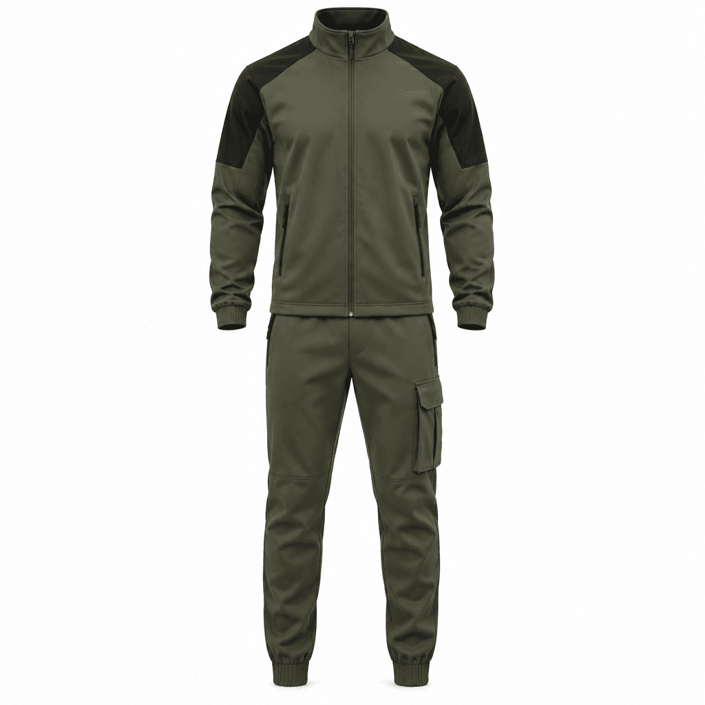 Custom Tactical Tracksuit front view Custom Tactical Tracksuit - front view - Zees Commerce