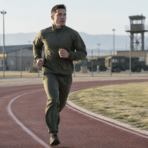 Custom Tactical Tracksuit - on model - Zees Commerce