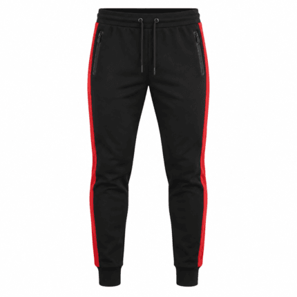 Custom Tapered Jogger Pants - front view - Zees Commerce