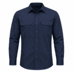 Custom Twill Work Shirt - front view - Zees Commerce