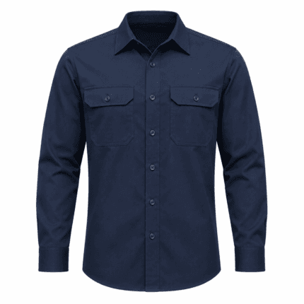 Custom Twill Work Shirt - front view - Zees Commerce