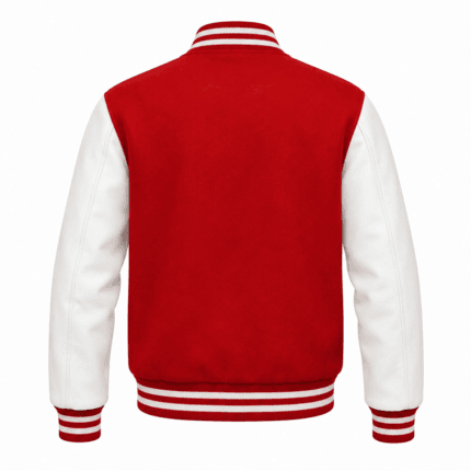 Custom Varsity Bomber Jacket - back view - Zees Commerce