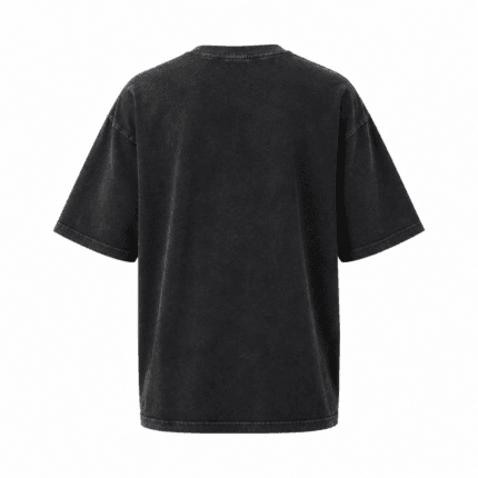 Custom Washed Oversized T-Shirt - back view - Zees Commerce