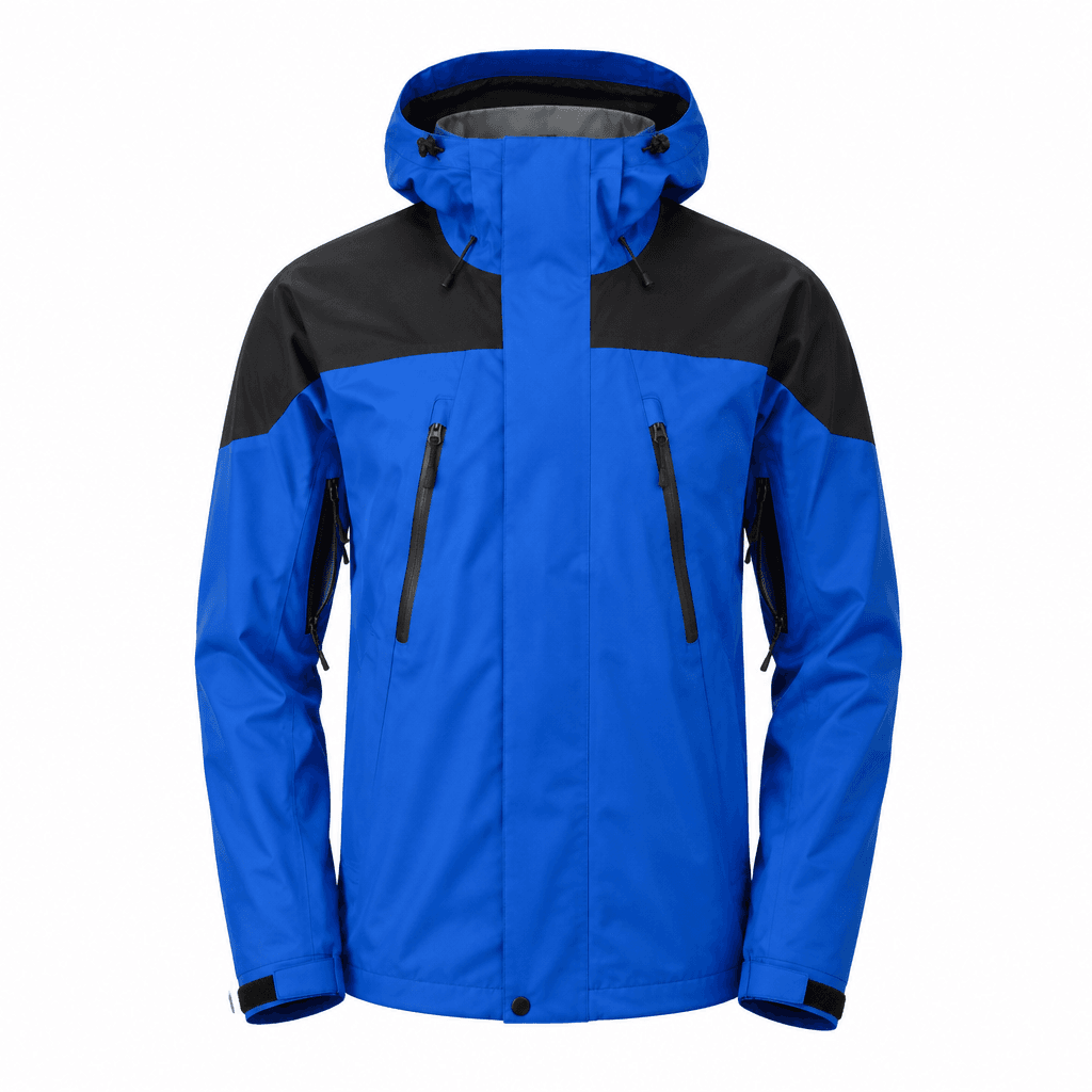 Custom Waterproof Hardshell Jacket front view Custom Waterproof Hardshell Jacket - front view - Zees Commerce