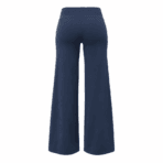 Custom Wide-Leg Yoga Pants - back view - Zees Commerce