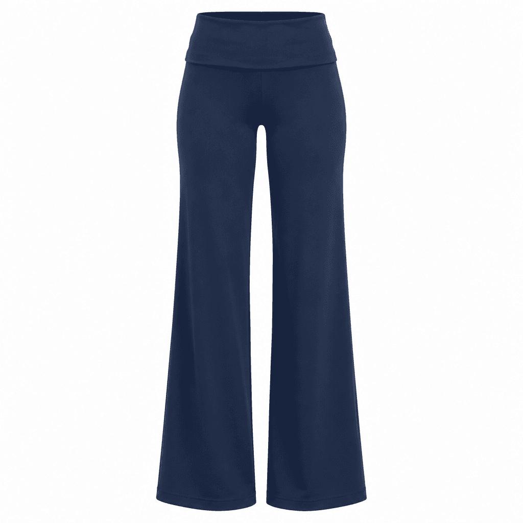 Custom Wide-Leg Yoga Pants front view Custom Wide-Leg Yoga Pants - front view - Zees Commerce