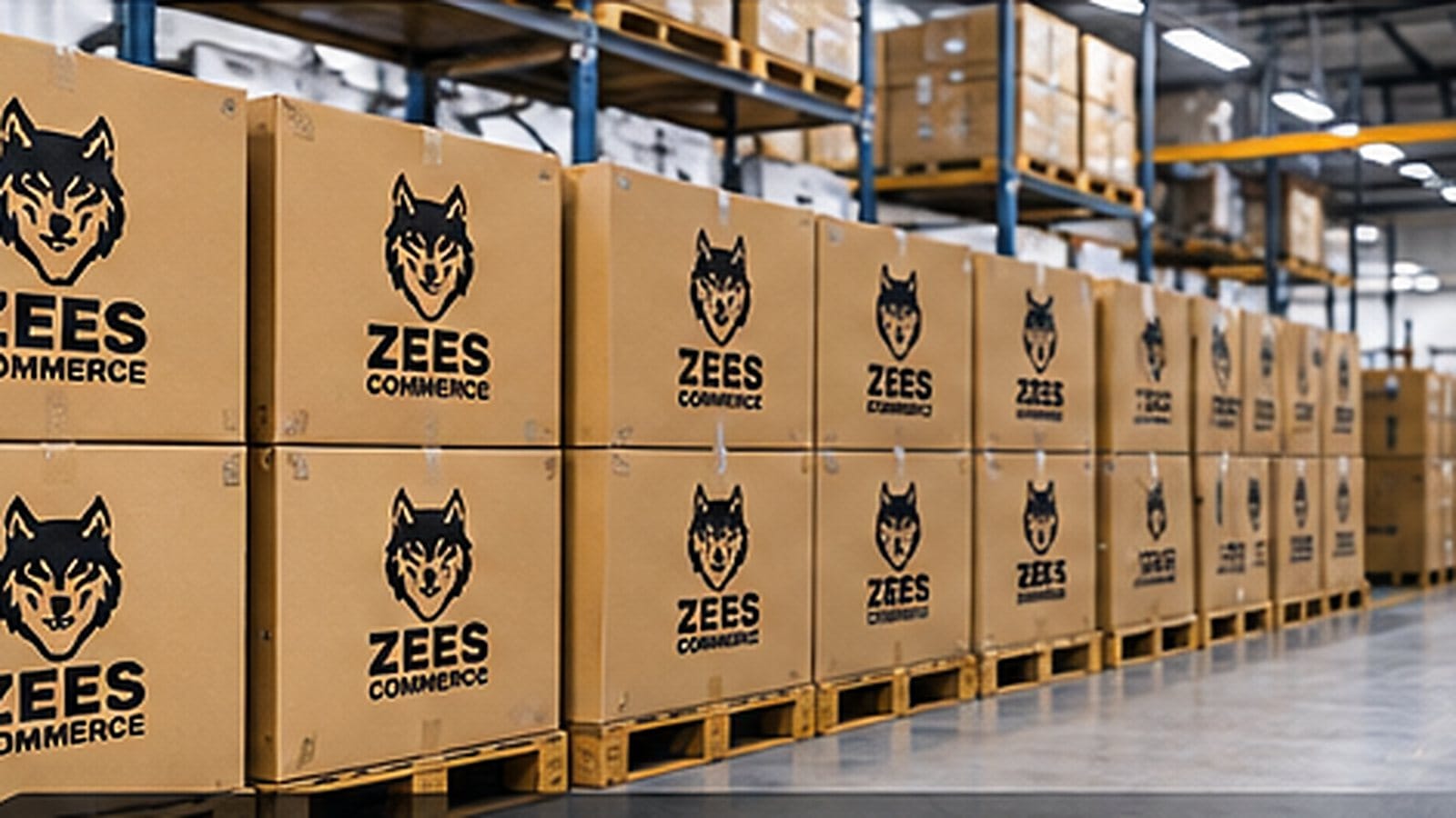 Export cartons packed and labelled for dispatch